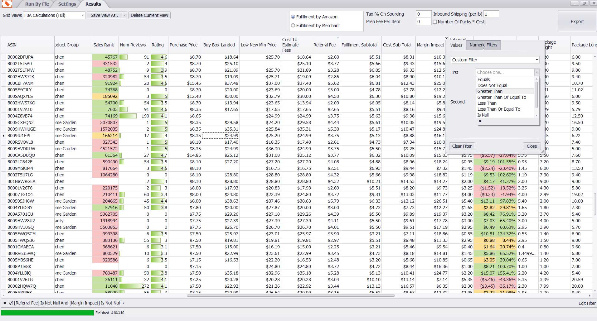 fba revenue calculator